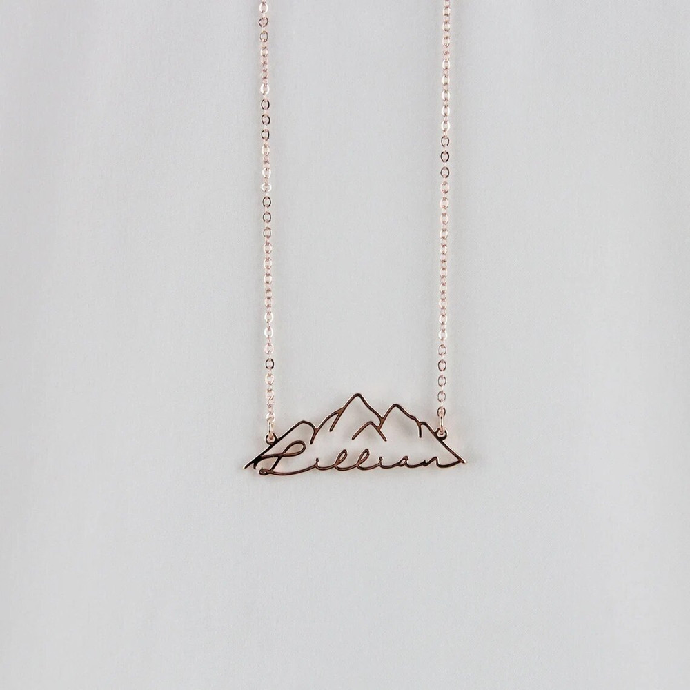 Birth Flower Necklace - Aangepaste naam ketting mode gepersonaliseerde geïnspireerde