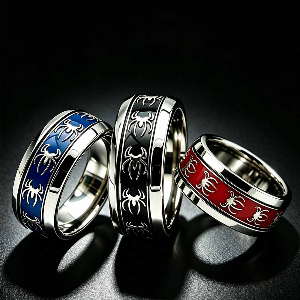Nieuwe Vintage Punk Spider Rin - Initial Ring Custom recensie en prijs