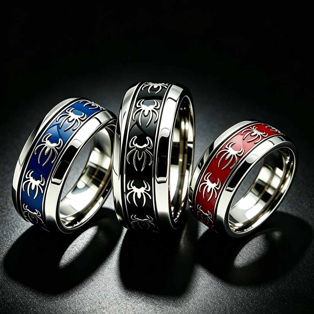 Nieuwe Vintage Punk Spider Rin - Initial Ring Custom recensie en prijs