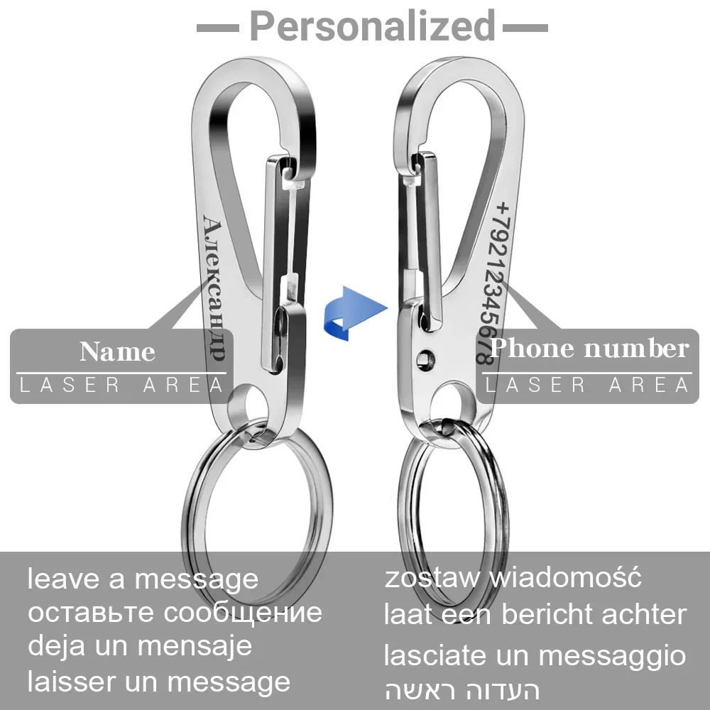304 roestvrijstalen sleutelhan - Initial Ring Custom recensie en prijs